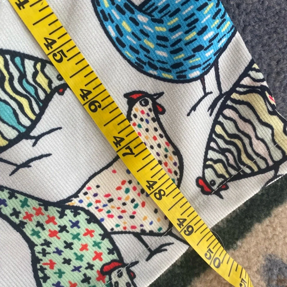 L.A Soul Retro Chicken Print Lightweight Corduroy Overalls - Picture 10 of 11